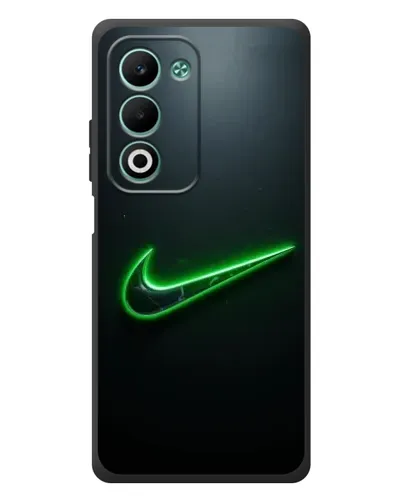 Чехол для OPPO A5m с картинкой «Неоновый контур Nike»