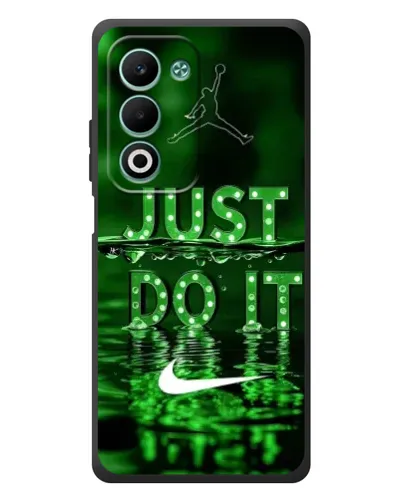 Чехол для OPPO A5m с картинкой «Зеленый неоновый Nike»