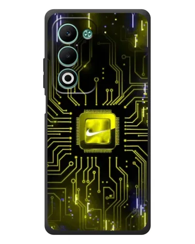Чехол для OPPO A5m с картинкой «Nike — золотая искра»