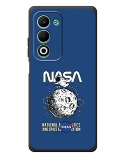 Чехол для OPPO A5m с картинкой «NASA — лунная миссия»