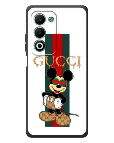 Чохол для OPPO A5m з картинкою «Міккі Маус Gucci — смуги»