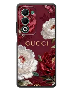 Чохол для OPPO A5m з картинкою «Gucci — бордові троянди»