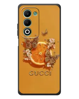 Чохол для OPPO A5m з картинкою «Gucci — золоті метелики»