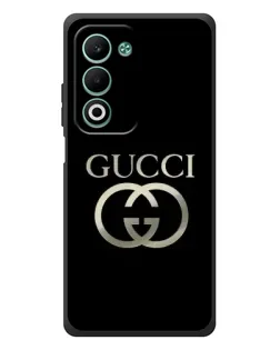 Чохол для OPPO A5m з картинкою «Gucci — золото на чорному»