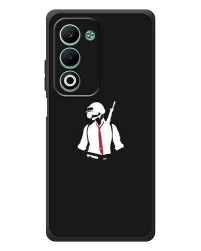Чохол для OPPO A5m з картинкою «PUBG — силует воїна»