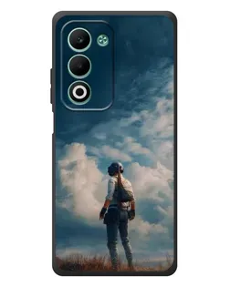 Чохол для OPPO A5m з картинкою «Герой PUBG на скелі»