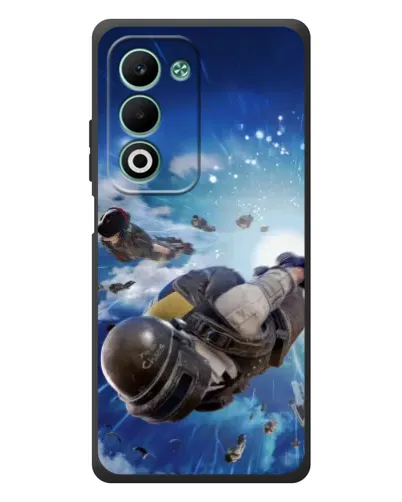 Чохол для OPPO A5m з картинкою «Десант PUBG — стрибок»