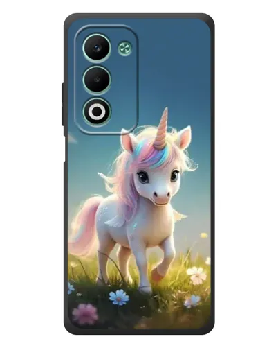 Чехол для OPPO A5m с картинкой «Единорог на поляне»