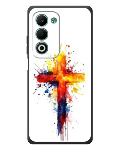 Чохол для OPPO A5m з картинкою «Акварельний хрест»