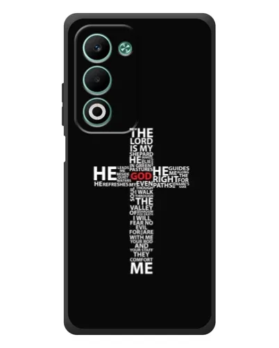 Чехол для OPPO A5m с картинкой «Текстовый крест» Чехол для OPPO A5m с картинкой «Текстовый крест»
