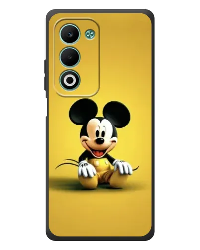 Чехол для OPPO A5m с картинкой «Микки на желтом»