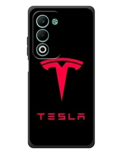 Чохол для OPPO A5m з картинкою «Tesla Red Logo»