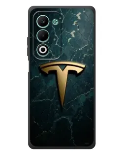 Чохол для OPPO A5m з картинкою «Мармурова Tesla Gold»