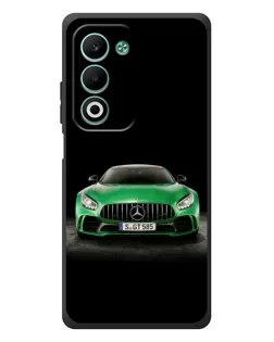 Чехол для OPPO A5m с картинкой «Mercedes — неоновый лого»