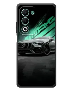 Чехол для OPPO A5m с картинкой «Темный Mercedes AMG»