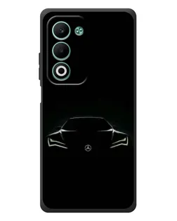 Чехол для OPPO A5m с картинкой «Mercedes — силуэт авто»
