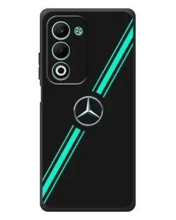 Чехол для OPPO A5m с картинкой «Спортивные линии Mercedes»