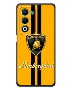 Чохол для OPPO A5m з картинкою «Lamborghini Stripe жовтий»