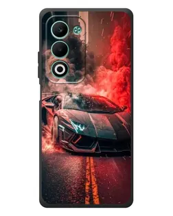 Чохол для OPPO A5m з картинкою «Lamborghini червоний дим»