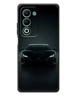 Чохол для OPPO A5m з картинкою «Чорний Lamborghini Aventador»