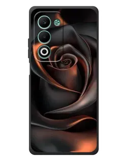 Чохол для OPPO A5m з картинкою «Шовкова чорна троянда»