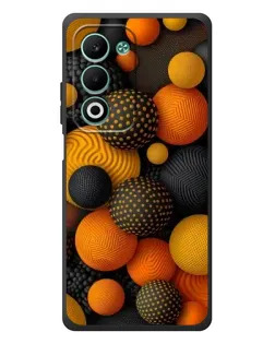 Чохол для OPPO A5m з картинкою «Об'ємні помаранчеві сфери»