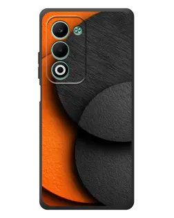 Чохол для OPPO A5m з картинкою «Геометрія помаранчевих кіл»