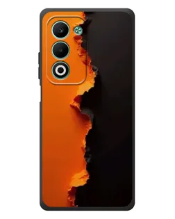 Чохол для OPPO A5m з картинкою «Помаранчевий розлом»