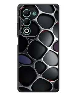 Чохол для OPPO A5m з картинкою «Об'ємна темна решітка»