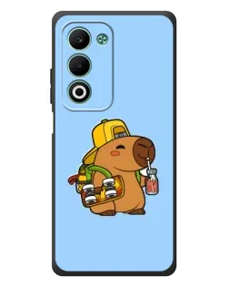 Чохол для OPPO A5m з картинкою «Капібара на скейті»