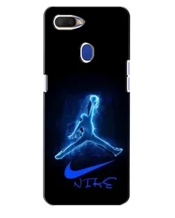 Чехол для OPPO A5s с картинкой «Jordan Neon Blue»