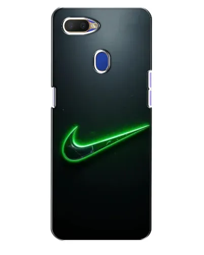 Чохол для OPPO A5s з картинкою «Неоновий контур Nike»