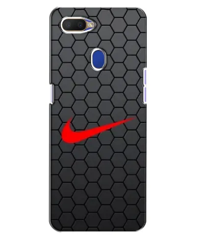 Чохол для OPPO A5s з картинкою «Nike — карбонова сітка»