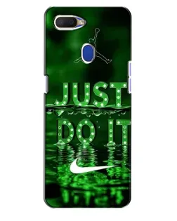 Чохол для OPPO A5s з картинкою «Зелений неоновий Nike»