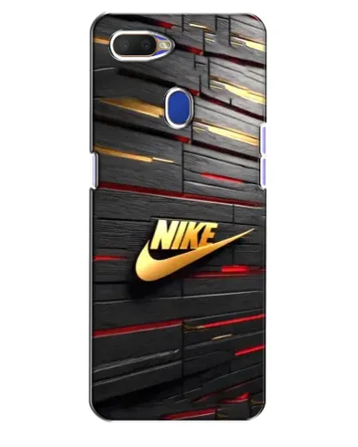 Чохол для OPPO A5s з картинкою «Золотий Nike на металі»