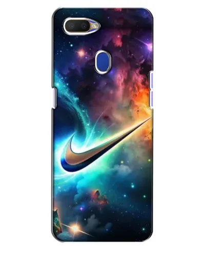 Чохол для OPPO A5s з картинкою «Космічний Nike Swoosh»