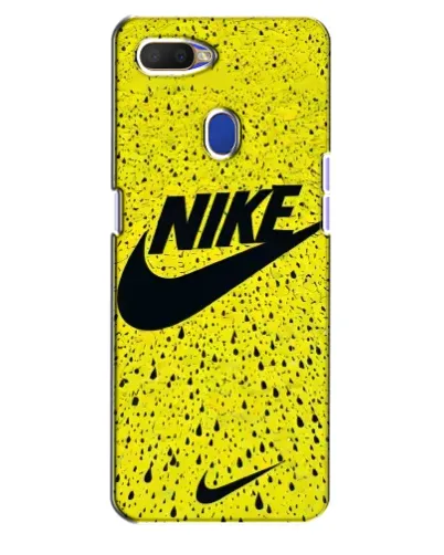Чохол для OPPO A5s з картинкою «Жовтий текстурний Nike»