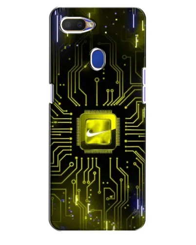 Чохол для OPPO A5s з картинкою «Nike — золота іскра»