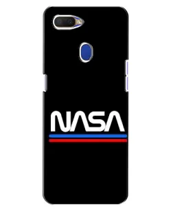 Чохол для OPPO A5s з картинкою «NASA — класика Red Blue» Чохол для OPPO A5s з картинкою «NASA — класика Red Blue»