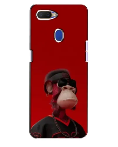 Чехол для OPPO A5s с картинкой «Bored Ape в красном»