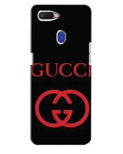 Чохол для OPPO A5s з картинкою «Gucci — червоний логотип»