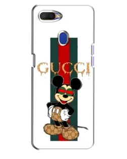 Чохол для OPPO A5s з картинкою «Міккі Маус Gucci — смуги»