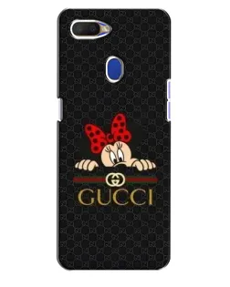 Чохол для OPPO A5s з картинкою «Мінні Маус Gucci — чорний»