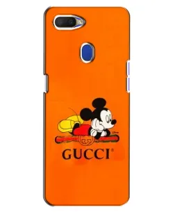 Чохол для OPPO A5s з картинкою «Міккі Маус Gucci — помаранч»