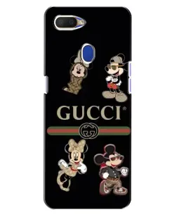 Чохол для OPPO A5s з картинкою «Gucci — герої Disney та монограма»