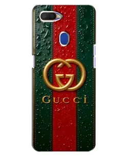 Чохол для OPPO A5s з картинкою «Gucci — фірмова смуга та золото»