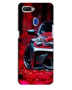 Чохол для OPPO A5s з картинкою «Спортивна BMW та квіти»