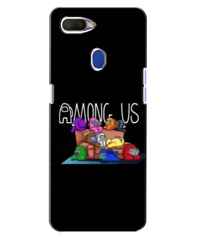 Чехол для OPPO A5s с картинкой «Логотип Among Us»