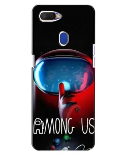 Чохол для OPPO A5s з картинкою «Червоний імпостер — макро»