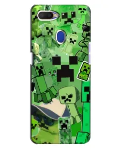 Чохол для OPPO A5s з картинкою «Кріпери Minecraft»